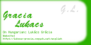 gracia lukacs business card